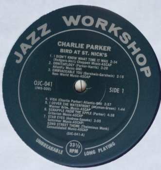 LP Charlie Parker: Bird At St. Nick's 565762