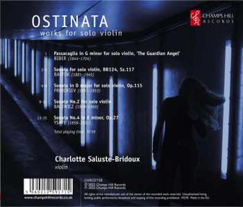 CD Charlotte Saluste-Bridoux: Ostinata: Works For Solo Violin   600302