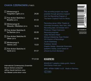 CD Chaya Czernowin: Wintersongs 455902