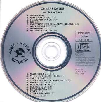 CD The Cheepskates: Waiting For Ünta (Live In Berlin '88) 611994