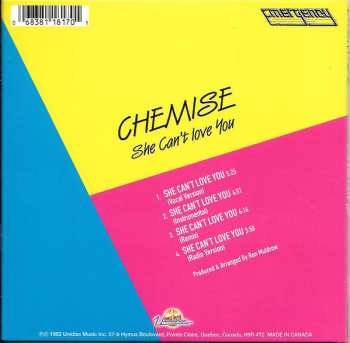 CD Chemise: She Can't Love You (Remix) 590913