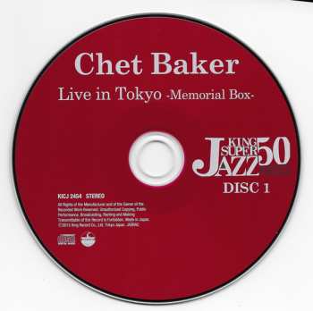 2CD Chet Baker: Memories - Chet Baker In Tokyo 541139