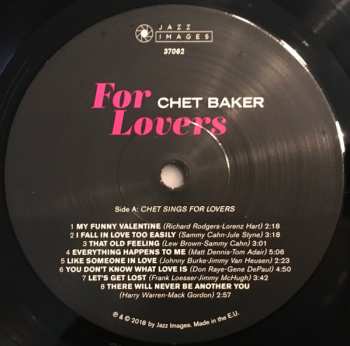 LP Chet Baker: For Lovers 563560