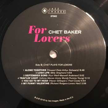 LP Chet Baker: For Lovers 563560