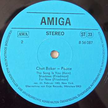 LP Chet Baker: Peace 100460