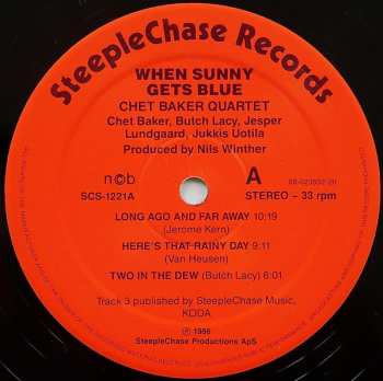 LP Chet Baker Quartet: When Sunny Gets Blue 646690