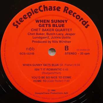 LP Chet Baker Quartet: When Sunny Gets Blue 646690