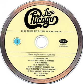 4CD/DVD/Box Set Chicago: Live VI Decades Live (This Is What We Do) 611973