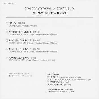 CD Chick Corea: Circulus 578929