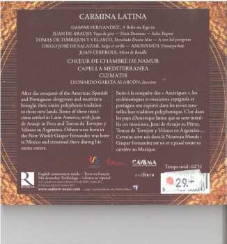 CD Choeur de Chambre de Namur: Carmina Latina 597806