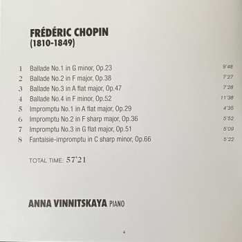 CD Frédéric Chopin: 4 Ballades 4 Impromptus 447007