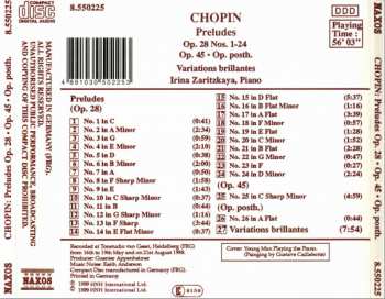 CD Frédéric Chopin: Preludes / Variations Brilliantes 386029