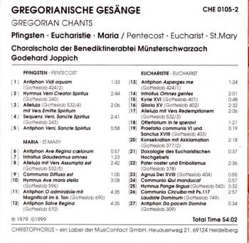 CD Godehard Joppich: Gregorianische Gesänge: Pfingsten • Eucharistie • Maria / Pentecost • Eucharist • St.Mary 557322