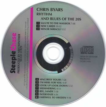 CD Chris Byars: Rhythm And Blues Of The 20s 596970