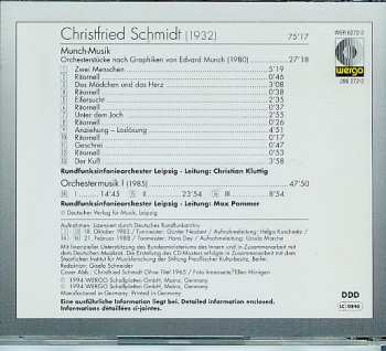 CD Christfried Schmidt: Munch-Musik - Orchestermusik I 561806