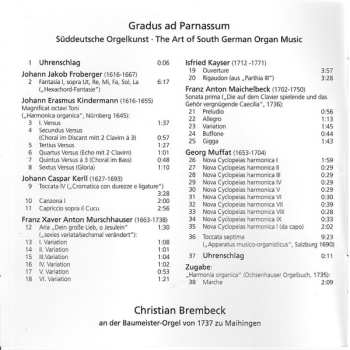 CD Christian Brembeck: Gradus Ad Parnassum / Süddeutsche Orgelkunst • The Art Of South German Organ Music 572616