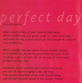 CD Christian Dozzler: Perfect Day 190431