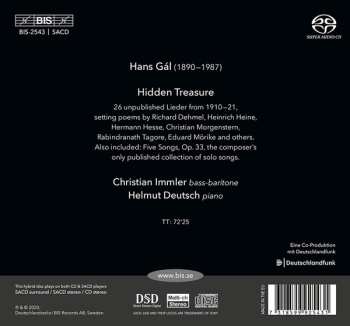 SACD Helmut Deutsch: Hidden Treasure: Hans Gál’s Unpublished Lieder 615171