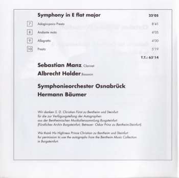 CD Sebastian Manz: Symphony ∙ Clarinet Concerto ∙ Double Concerto 277372