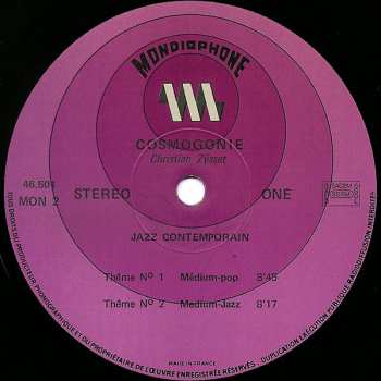 LP Christian Zÿsset: Cosmogonie 496940