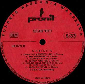 LP Christie: Christie 568325