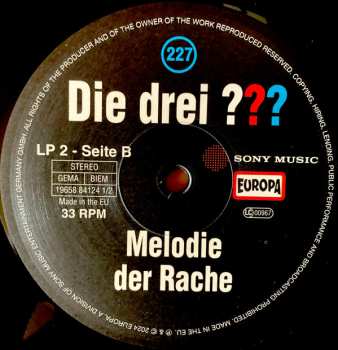 2LP Christoph Dittert: Die Drei ??? 227 - Melodie Der Rache 580934