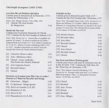 CD Christoph Graupner: Noël À Darmstadt = Christmas In Darmstadt 353626