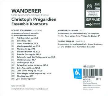 SACD Christoph Prégardien: Wanderer (Songs By Schumann, Killmayer & Mahler) 544023