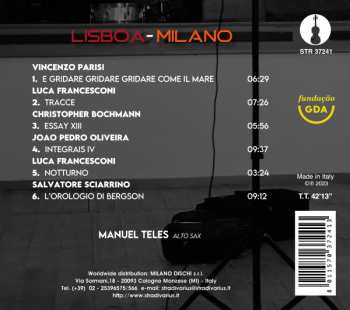 CD Christopher Bochmann: Lisboa-Milano 581551