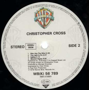 LP Christopher Cross: Christopher Cross 645538