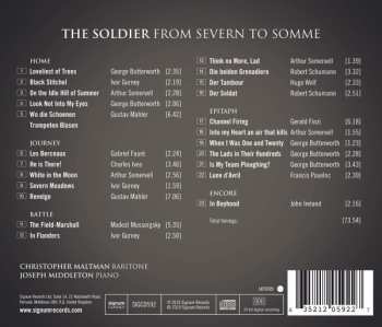 CD Christopher Maltman: The Soldier: From Severn To Somme 648332