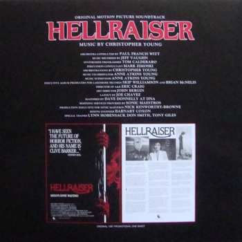 LP Christopher Young: Hellraiser (Original Motion Picture Soundtrack) CLR 15846