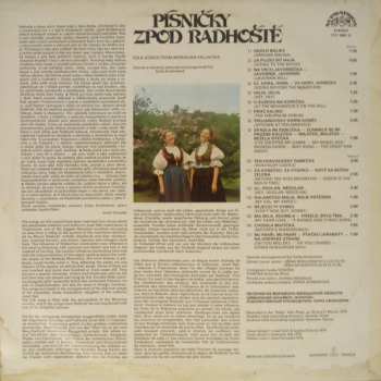 LP Cimbálová Muzika Vonička: Písničky Zpod Radhoště = Folk Songs From Moravian Vallachia 662140