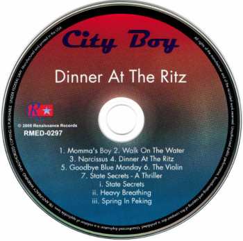 CD City Boy: Dinner At The Ritz 610304