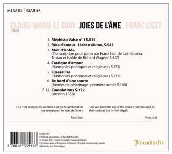 CD Franz Liszt: Joies de L'âme 574929