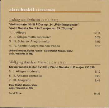 10CD Clara Haskil: Clara Haskil 600892