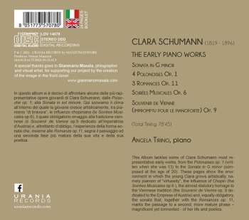 CD Clara Schumann: The Young Clara  Piano Works - Vol. 1 564020