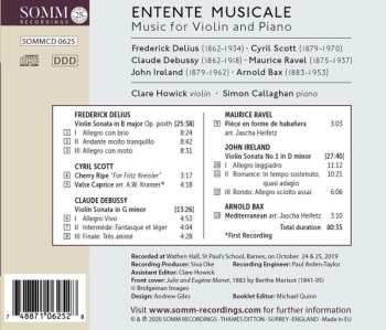 CD Simon Callaghan: Entente Musicale 649345