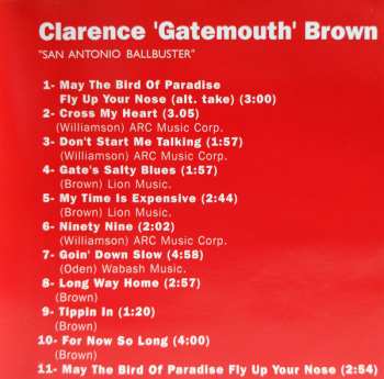 CD Clarence "Gatemouth" Brown: San Antonio Ballbuster 614308