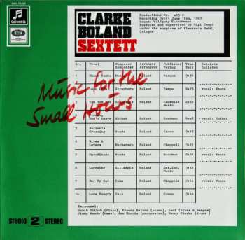 Album The Kenny Clarke - Francy Boland Sextet: Music For The Small Hours