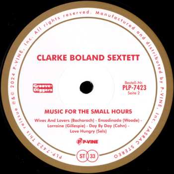 LP The Kenny Clarke - Francy Boland Sextet: Music For The Small Hours LTD 611814