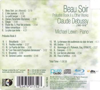 CD/Blu-ray Claude Debussy: Beau Soir - Prèludes Book II & Other Works 608802