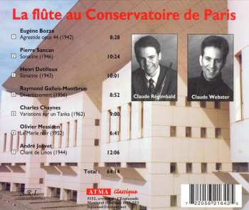 CD Claude Regimbald: La Flûte au Paris Conservatory 659287