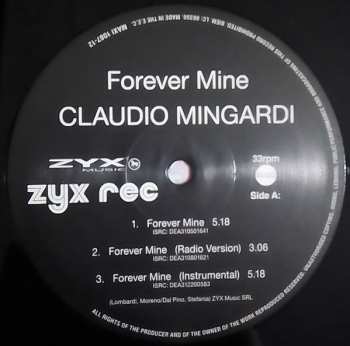 LP Claudio Mingardi: Forever Mine 563441