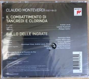 CD Claudio Monteverdi: Il Combattimento Di Tancredi E Clorinda Ballo Delle Ingrate 123087