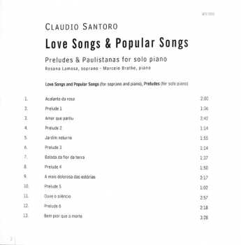 CD Rosana Lamosa: Love Songs & Popular Songs - Preludes & Paulistanas For Solo Piano 328240