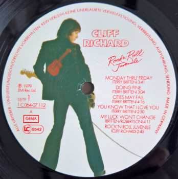 LP Cliff Richard: Rock 'N' Roll Juvenile 565563