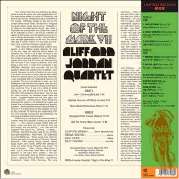 LP Clifford Jordan Quartet: Night Of The Mark VII LTD 581405