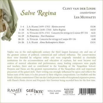 CD Clint van der Linde: Salve Regina - Motets By Hasse And Propora 557081