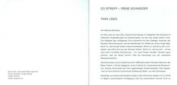 CD Co Streiff: Twin Lines 561480